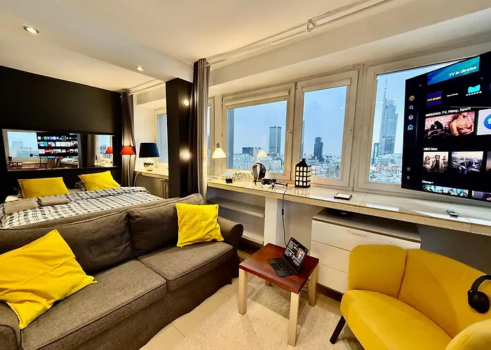 Sawa 2xmetro Wifi 500 Mbs 50'tv Netflix Hbo Appletv+ Apartment Warsaw