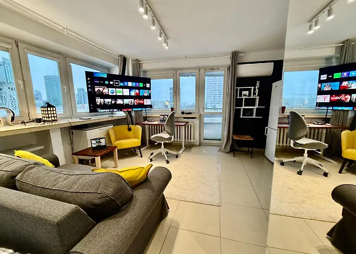 Sawa 2xmetro Wifi 500 Mbs 50'tv Netflix Hbo Appletv+ Apartment Warsaw