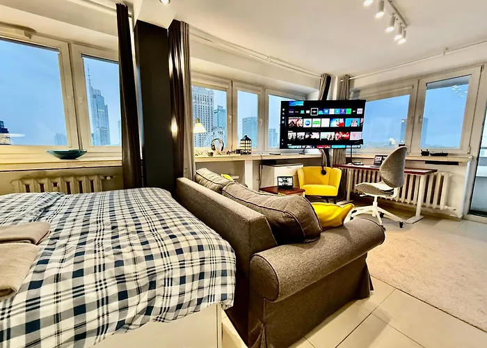 Apartment Sawa 2xmetro Wifi 500 Mbs 50'tv Netflix Hbo Appletv+ Warsaw